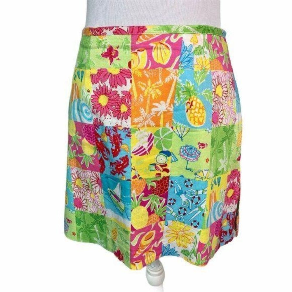 Bamboo Traders Tropical Print Skirt Skort